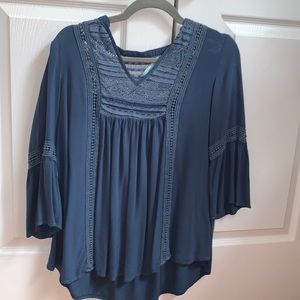 Boho flare sleeve top